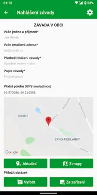 Česká Obec android App screenshot 1